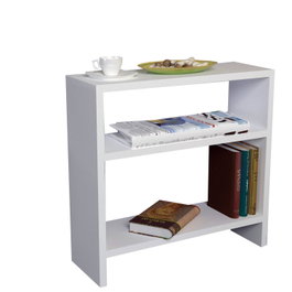 Hanah Home Silvanus - White Mesa Auxiliar Diseño Escandinavo Tablero Partículas Melaminado Blanco 51x49x17.5 cm
